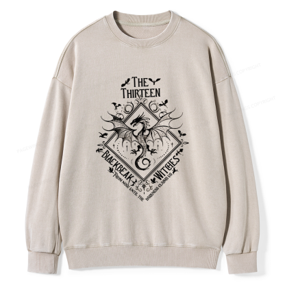 Pagewings Manon Blackbeak Unisex Washed Sweatshirt