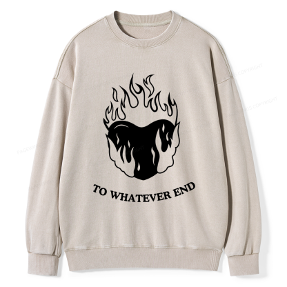 Pagewings Baby Tee Women Unisex Washed Sweatshirt