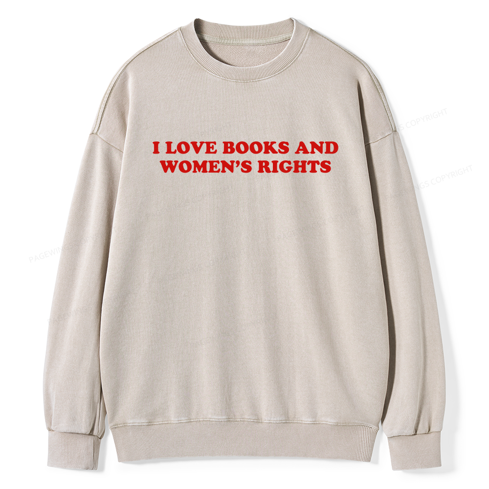 Pagewings Feminism Coquette Aesthetic Baby Unisex Washed Sweatshirt