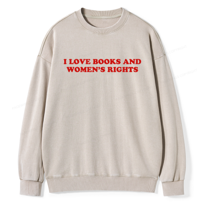 Pagewings Feminism Coquette Aesthetic Baby Unisex Washed Sweatshirt