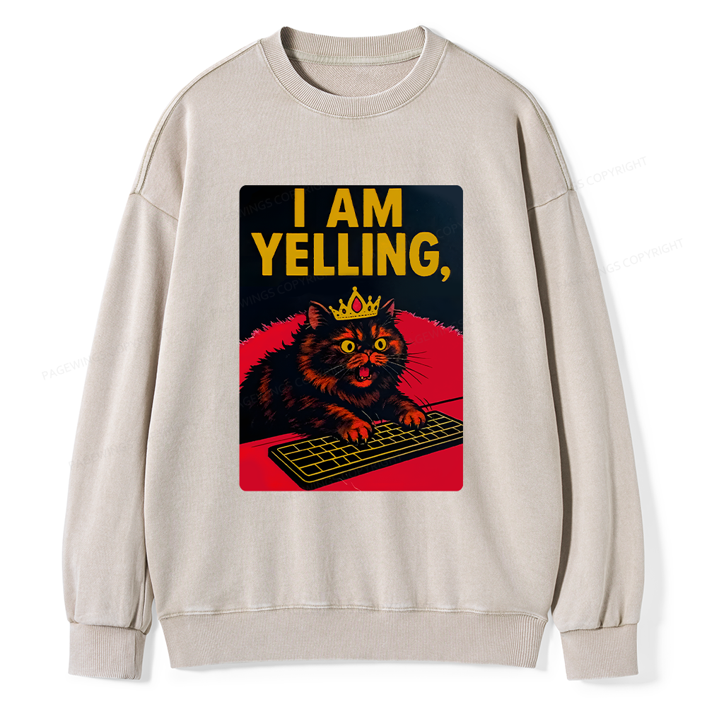 Pagewings Dungeon Crawler Carl Unisex Washed Sweatshirt