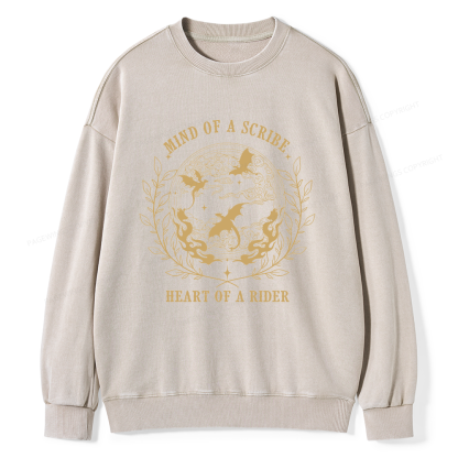 Pagewings Mind Of A Scribe Unisex Washed Sweatshirt