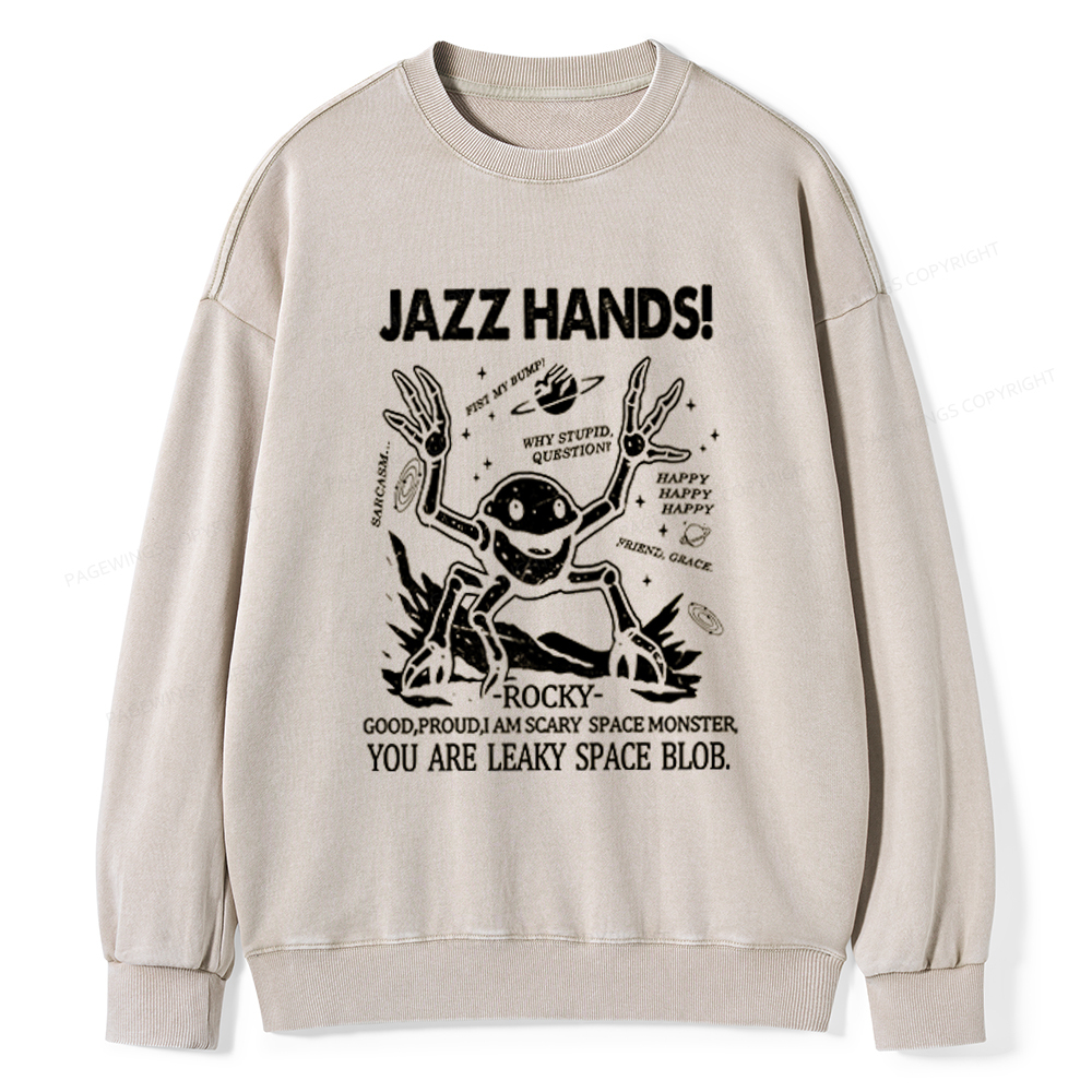 Pagewings You Sleep I Watch Unisex Washed Sweatshirt