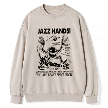 Pagewings You Sleep I Watch Unisex Washed Sweatshirt