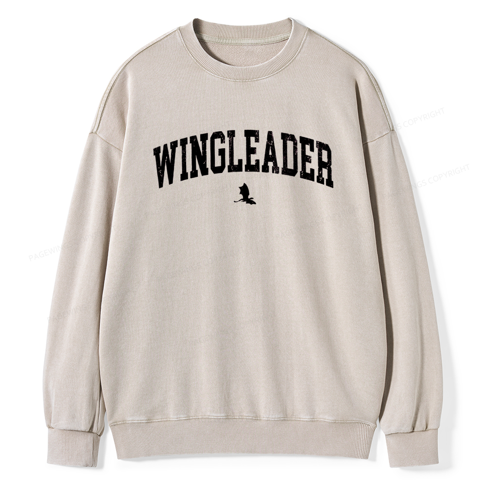 Pagewings Wingleader Unisex Washed Sweatshirt