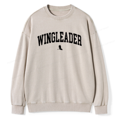 Pagewings Wingleader Unisex Washed Sweatshirt