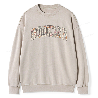 Pagewings Bookish Unisex Washed Sweatshirt