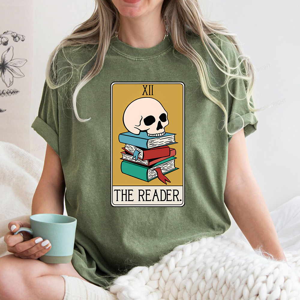 Pagewings Funny Tarot Shirt Tarot Card Funny Shirt Unisex Washed T-shirt