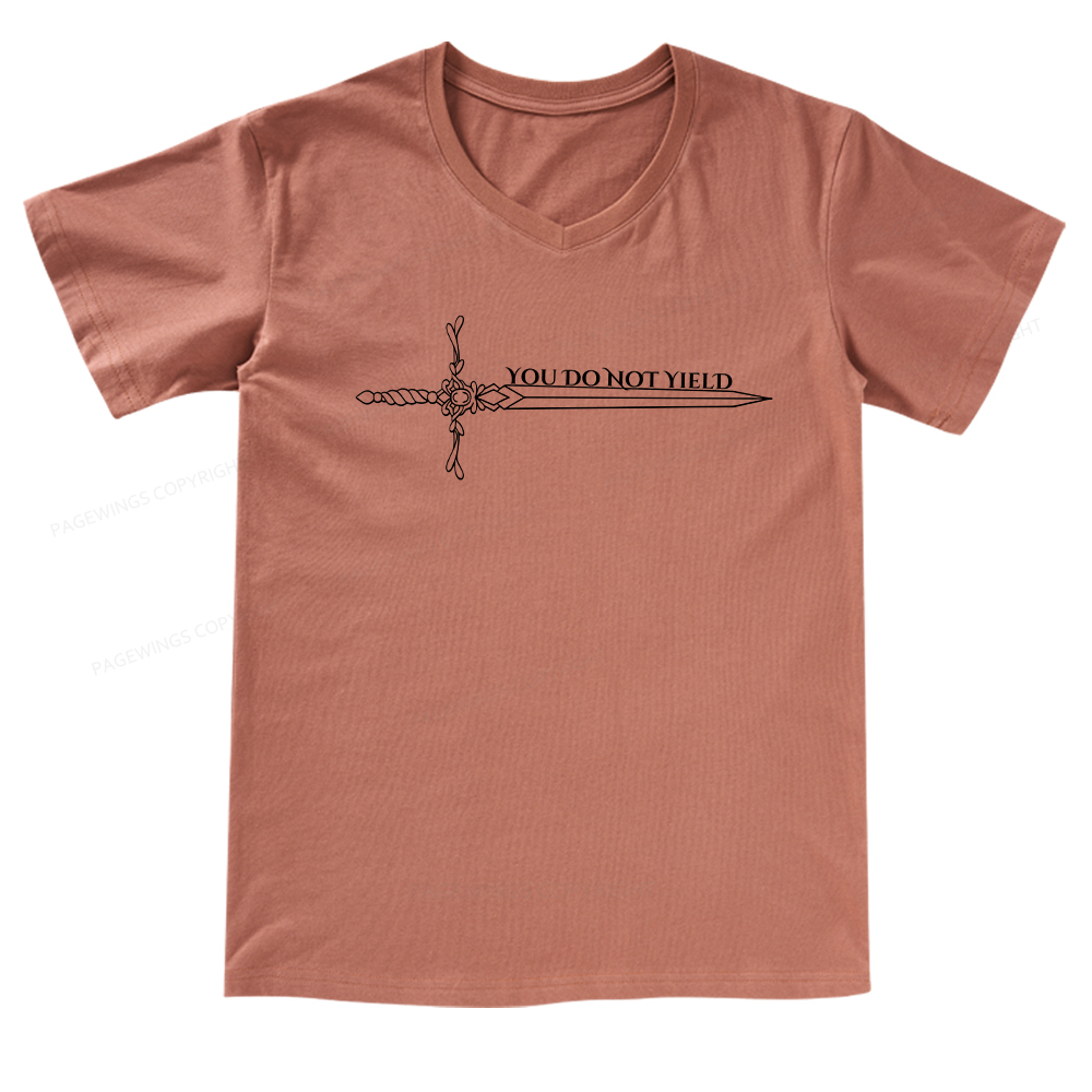 Pagewings You Do Not Yield V-neck T-shirt