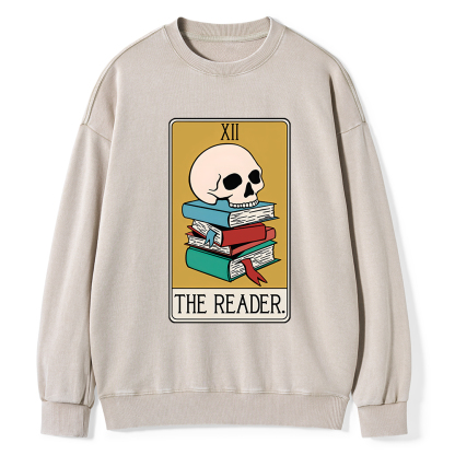 Pagewings Funny Tarot Shirt Tarot Card Funny Shirt Unisex Washed Sweatshirt