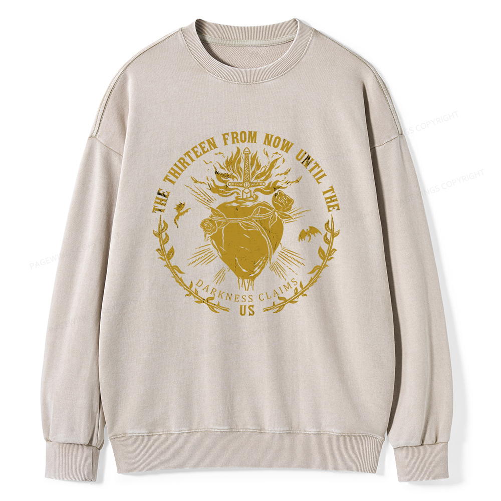 Pagewings The Thirteen Unisex Washed Sweatshirt