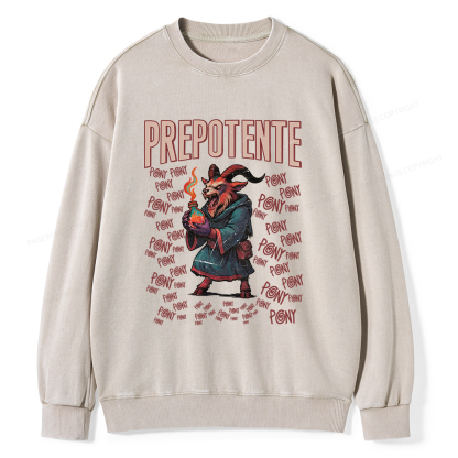 Pagewings Prepotente Unisex Washed Sweatshirt