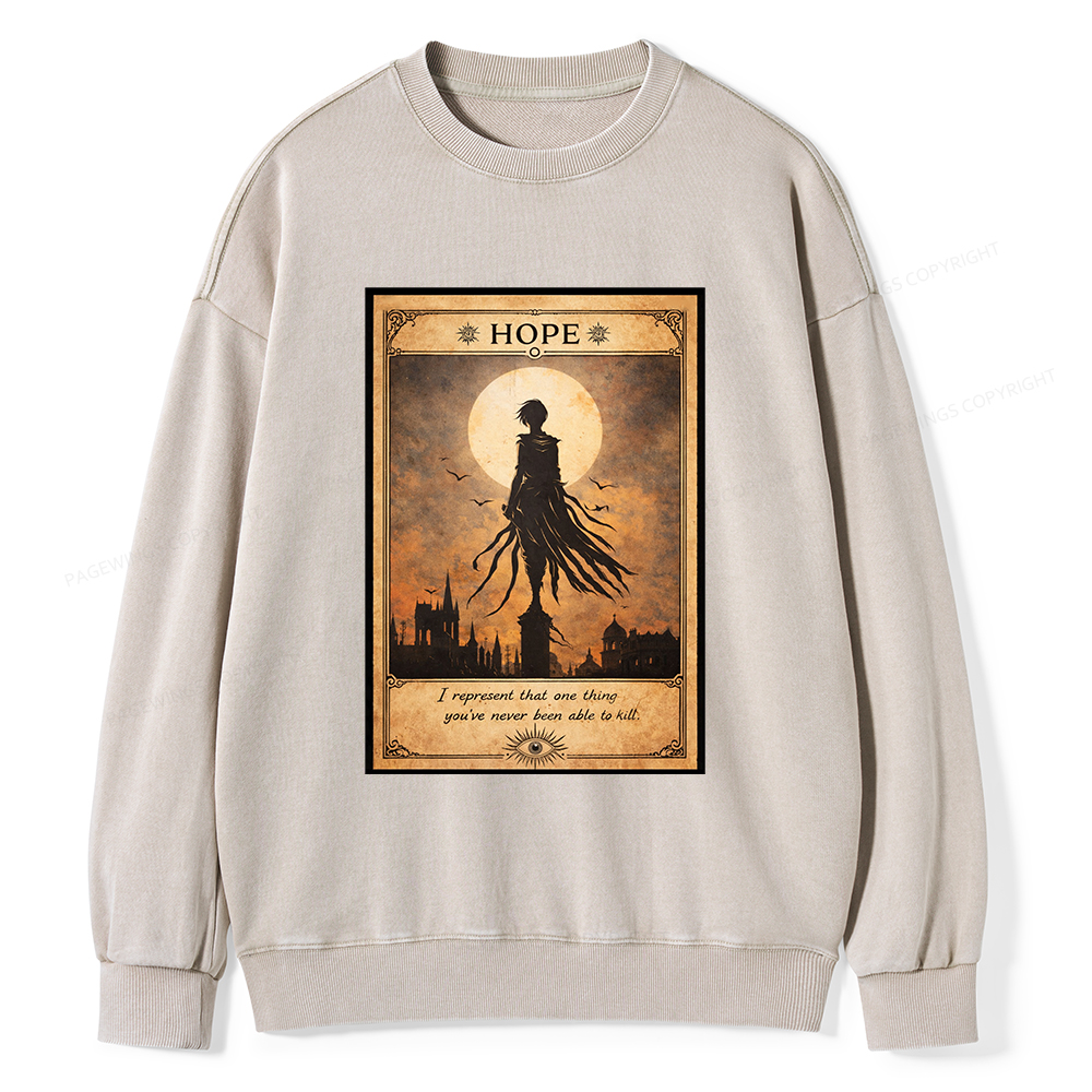Pagewings Hope Unisex Washed Sweatshirt