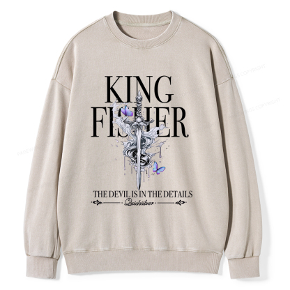 Pagewings Kingfisher Unisex Washed Sweatshirt