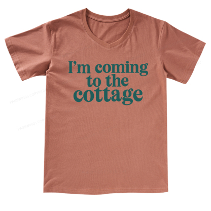Pagewings I'm Coming To The Cottage V-neck T-shirt