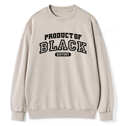 Pagewings Product of Black History Washed Sweatshirt
