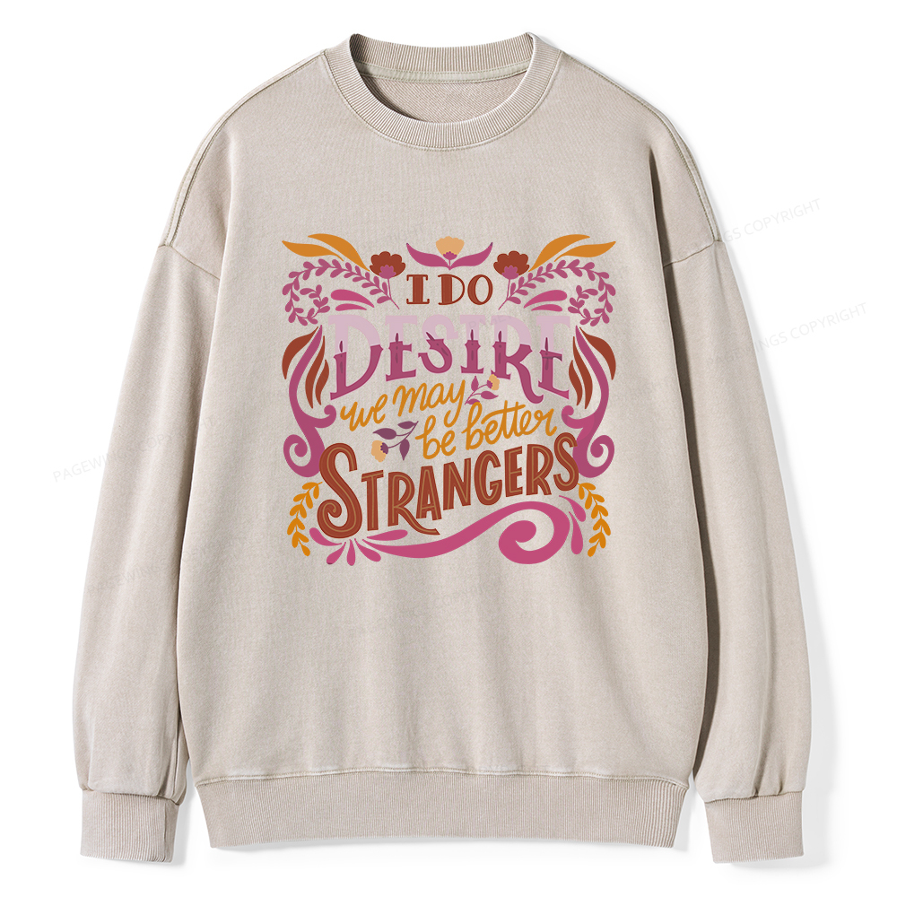 Pagewings Better Strangers Washed Sweatshirt