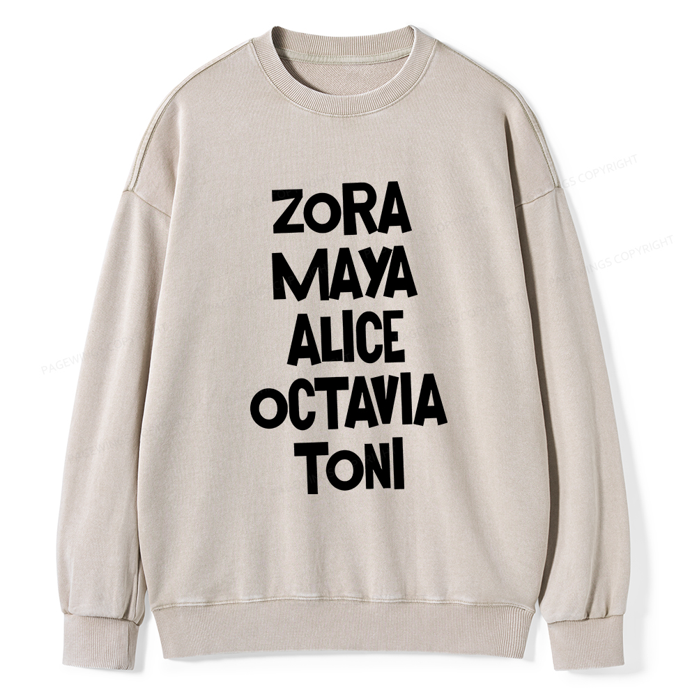 Pagewings Book Lovers and Writers Washed Sweatshirt