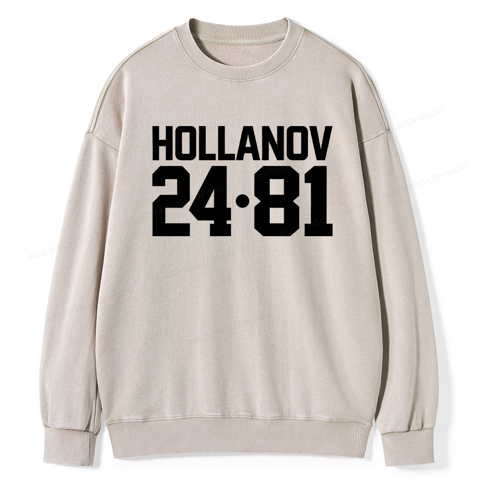 Pagewings Romance Numbers Washed Sweatshirt