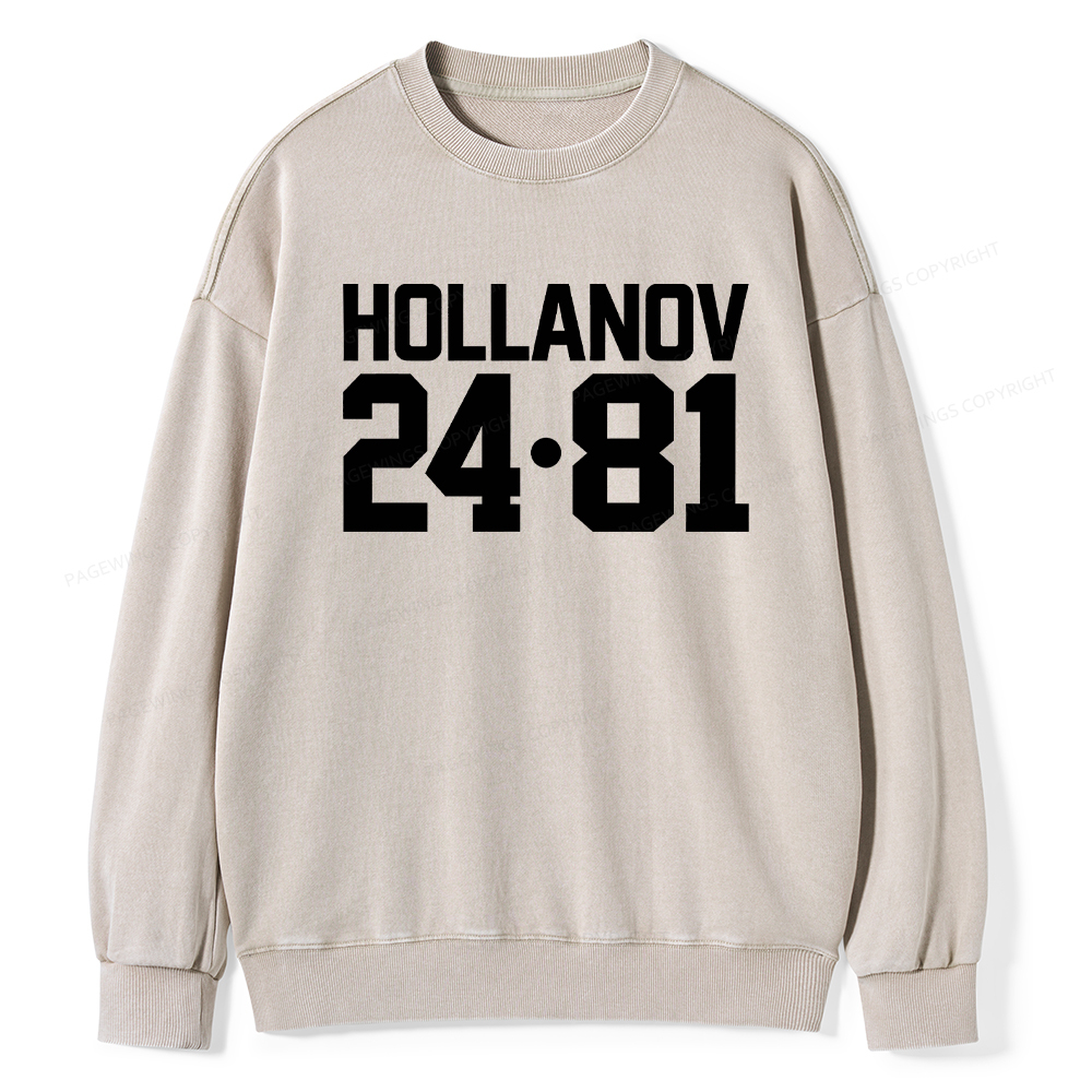 Pagewings Romance Numbers Washed Sweatshirt