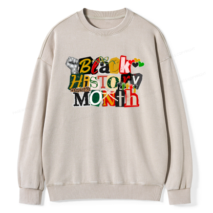 Pagewings Black History Month Washed Sweatshirt
