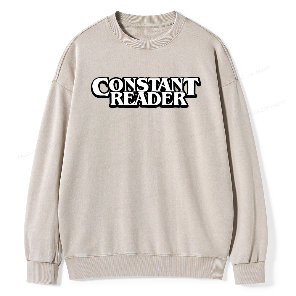 Pagewings Constant Reader Washed Sweatshirt