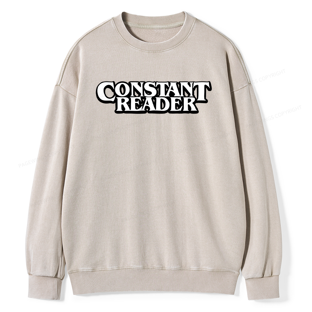 Pagewings Constant Reader Washed Sweatshirt