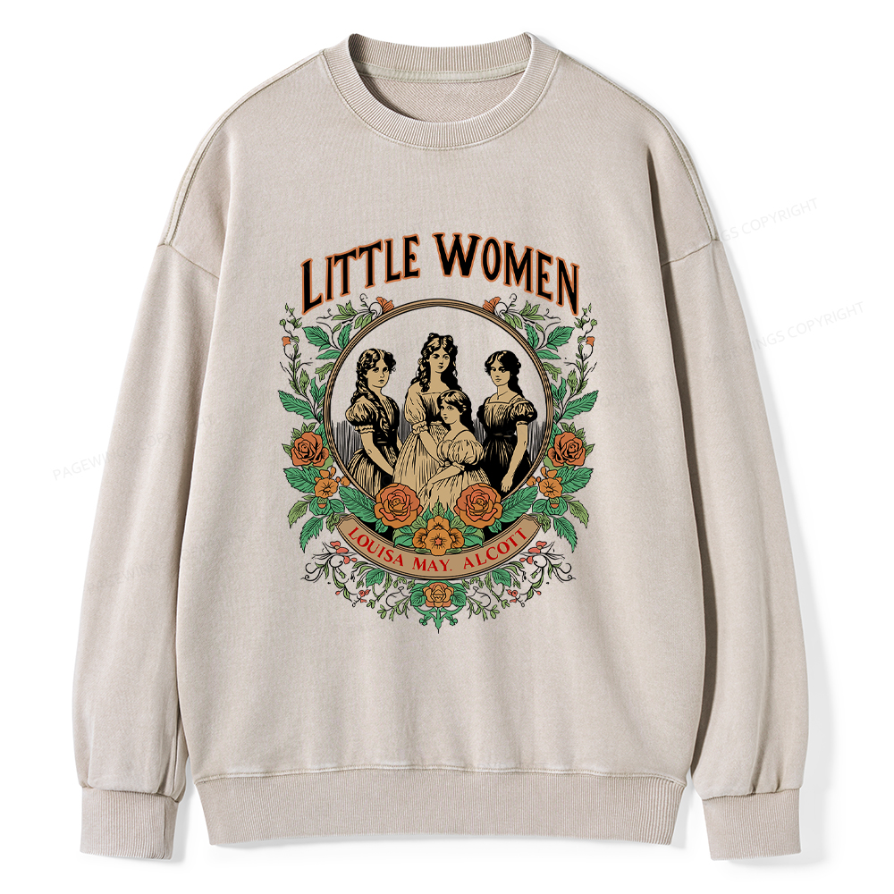 Pagewings Little Women Washed Sweatshirt