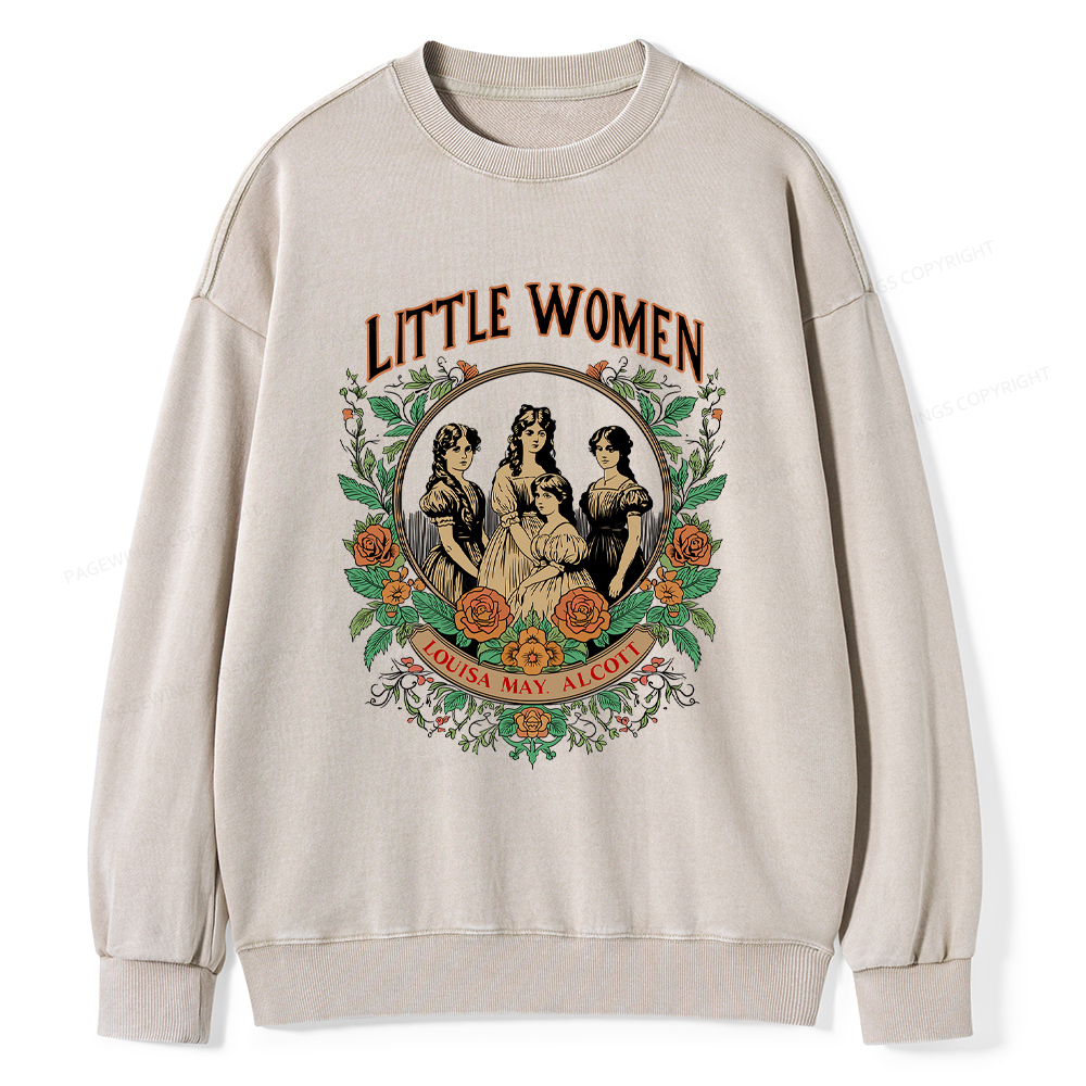 Pagewings Little Women Washed Sweatshirt