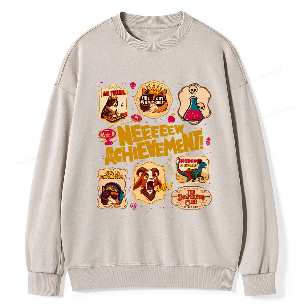 Pagewings New Achievement Washed Sweatshirt