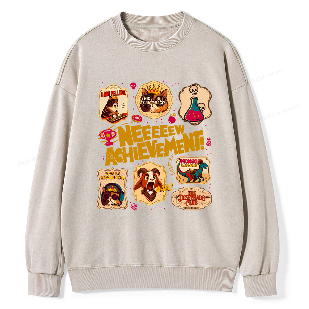 Pagewings New Achievement Washed Sweatshirt