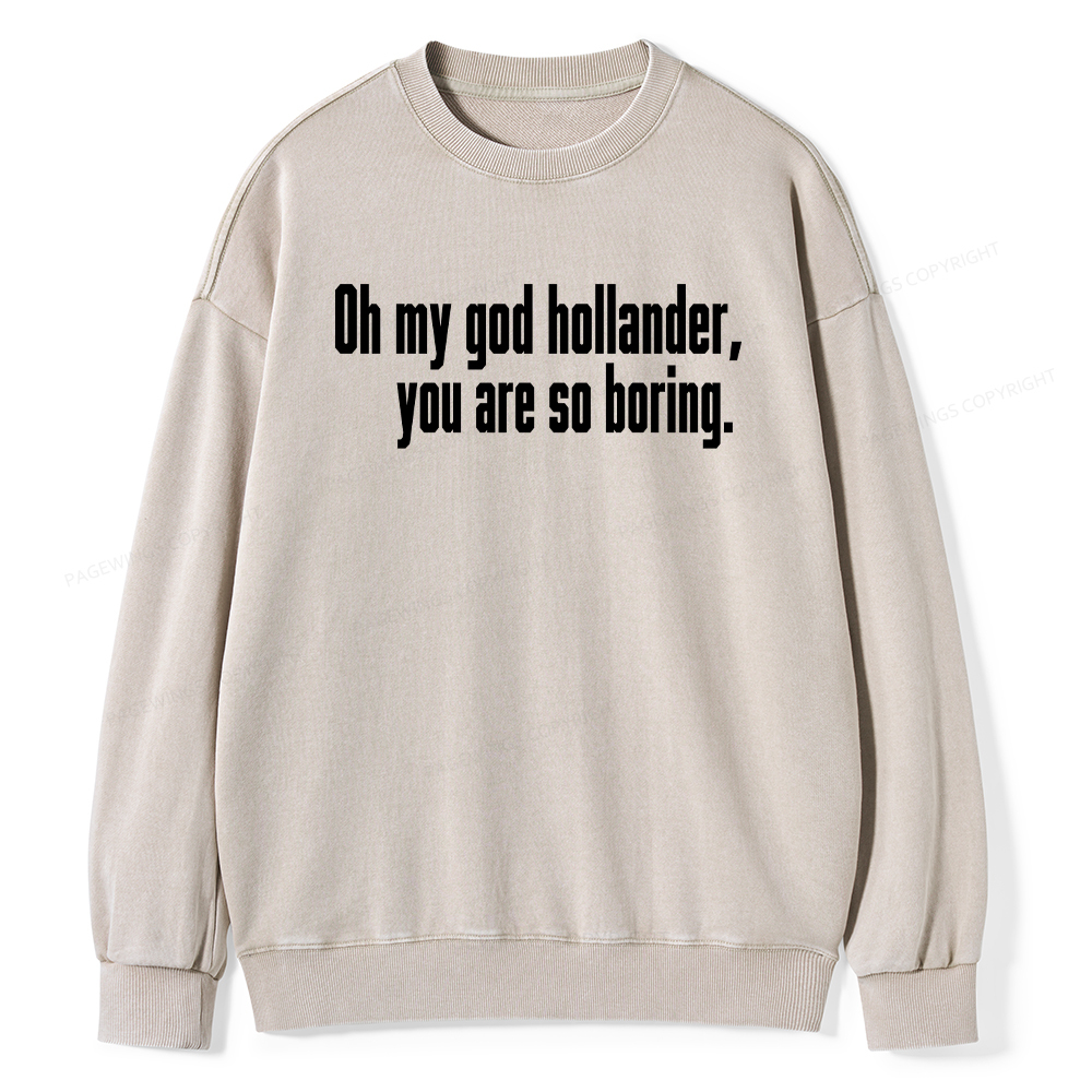 Pagewings So Boring Washed Sweatshirt