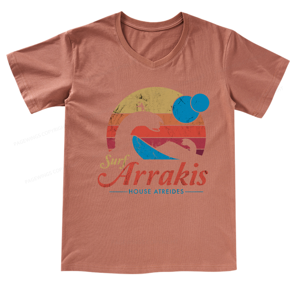 Pagewings Visit Arrakis V-neck T-shirt