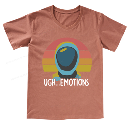 Pagewings Ugh...Emotions V-neck T-shirt