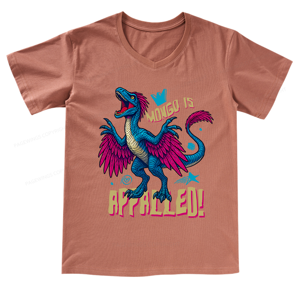 Pagewings Mongo is Appalled V-neck T-shirt