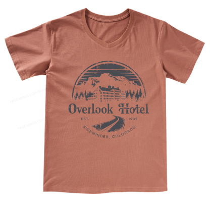 Pagewings Overlook Hotel V-neck T-shirt