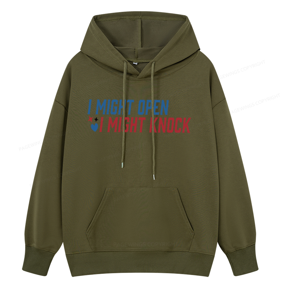 Pagewings I Might Knock Unisex Classic Hoodie
