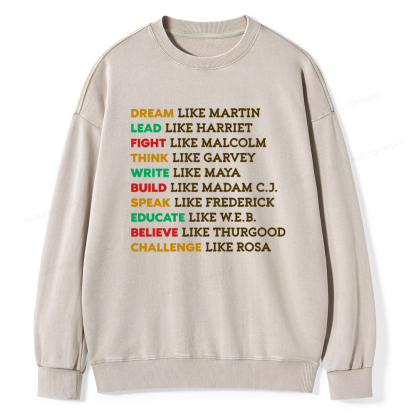 Pagewings Black History Washed Sweatshirt