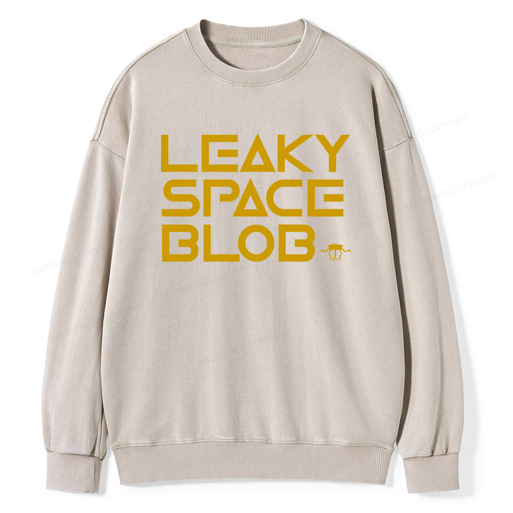 Pagewings Leaky Space Blob Washed Sweatshirt