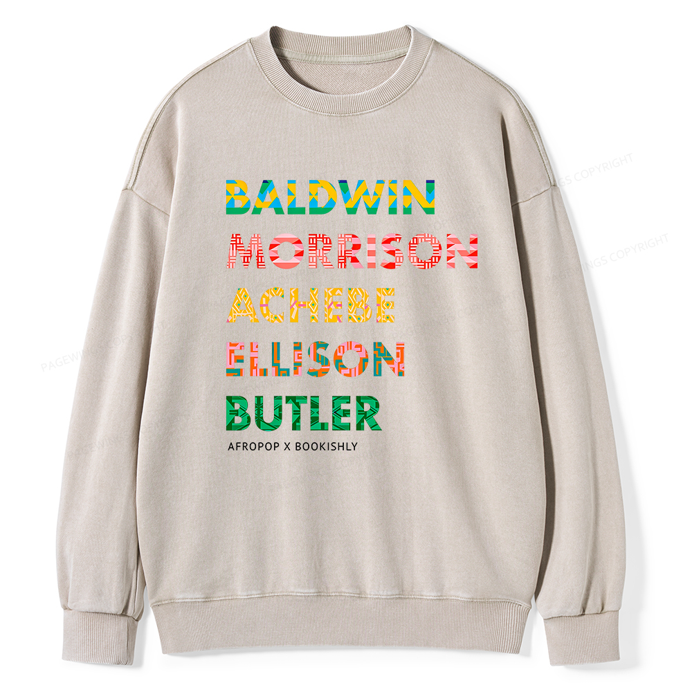 Pagewings Afropop X Bookishly Washed Sweatshirt