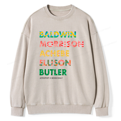 Pagewings Afropop X Bookishly Washed Sweatshirt