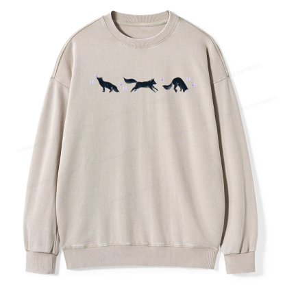 Pagewings Fantasy Books Lover Washed Sweatshirt