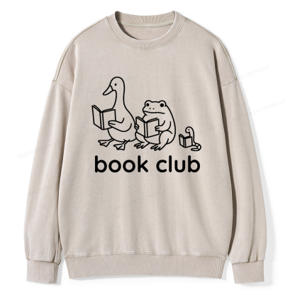 Pagewings Silly Goose Book Club Washed Sweatshirt