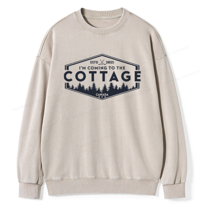 Pagewings Coming To The Cottage Washed Sweatshirt