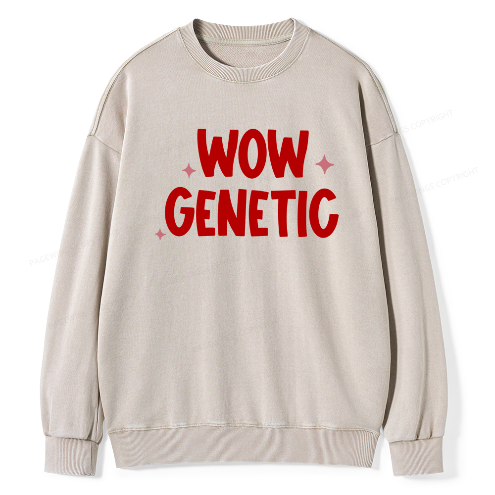 Pagewings Wow Genetic Washed Sweatshirt