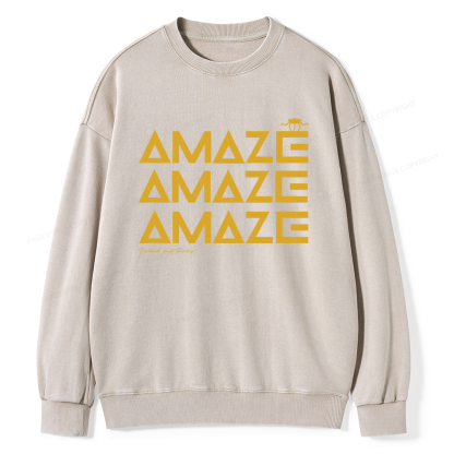Pagewings Amaze Unisex Washed Sweatshirt