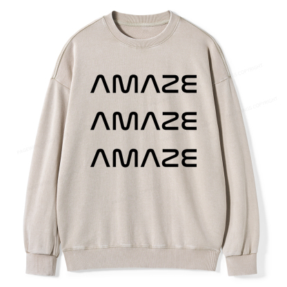 Pagewings Amaze Unisex Washed Sweatshirt