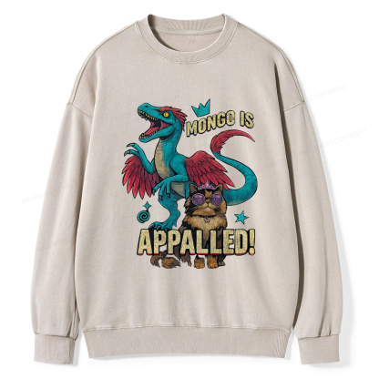 Pagewings Mongo Is Appalled Unisex Washed Sweatshirt