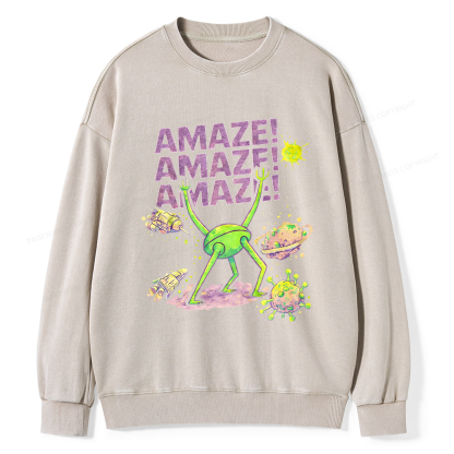 Pagewings Amaze Unisex Washed Sweatshirt