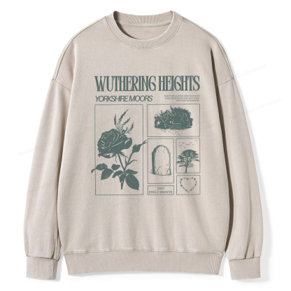 Pagewings Literary Quote Unisex Washed Sweatshirt